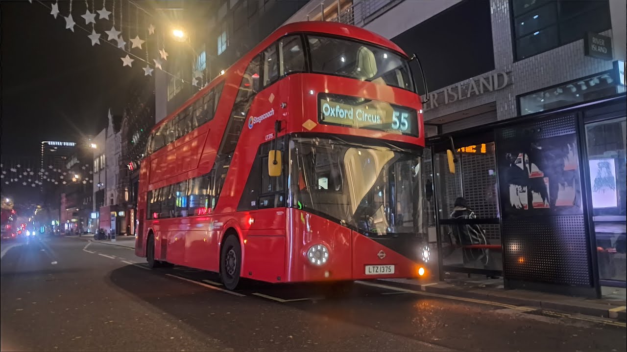 FRV: Stagecoach London Route 55 | Walthamstow Central - Oxford Circus  | LT375 (LTZ1375)