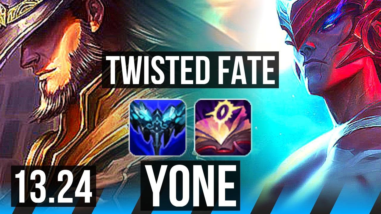 TWISTED FATE vs YONE (MID) | 6/2/15, 900+ games, Rank 10 TF | KR Grandmaster | 13.24