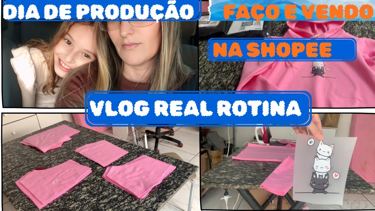 🧵Minha vida como costureira: produção, embalagem e vendas na Shopee