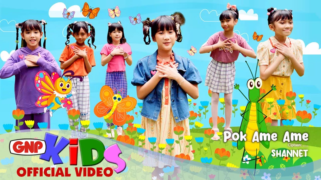 Pok Ame Ame – Shannet | Lagu Anak Indonesia Ceria | Official Music Video