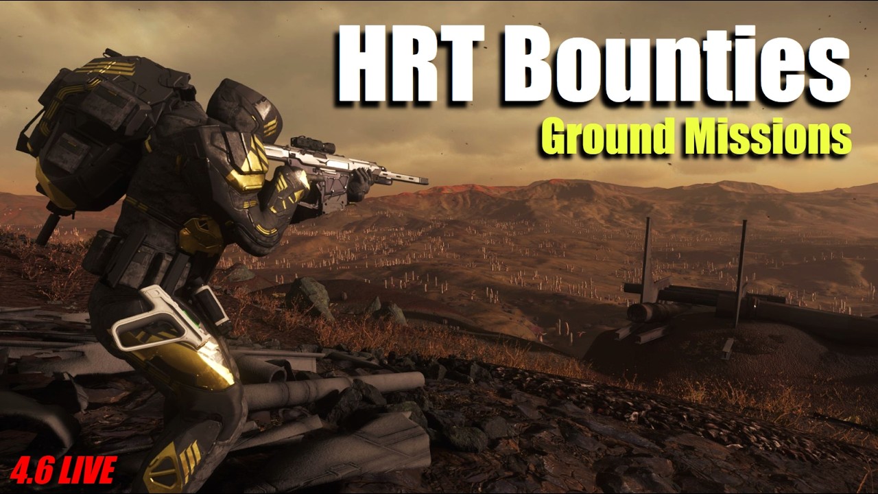 High Risk Target Bounty Hunting in Star Citizen 4.6 - Ground FPS Missions
