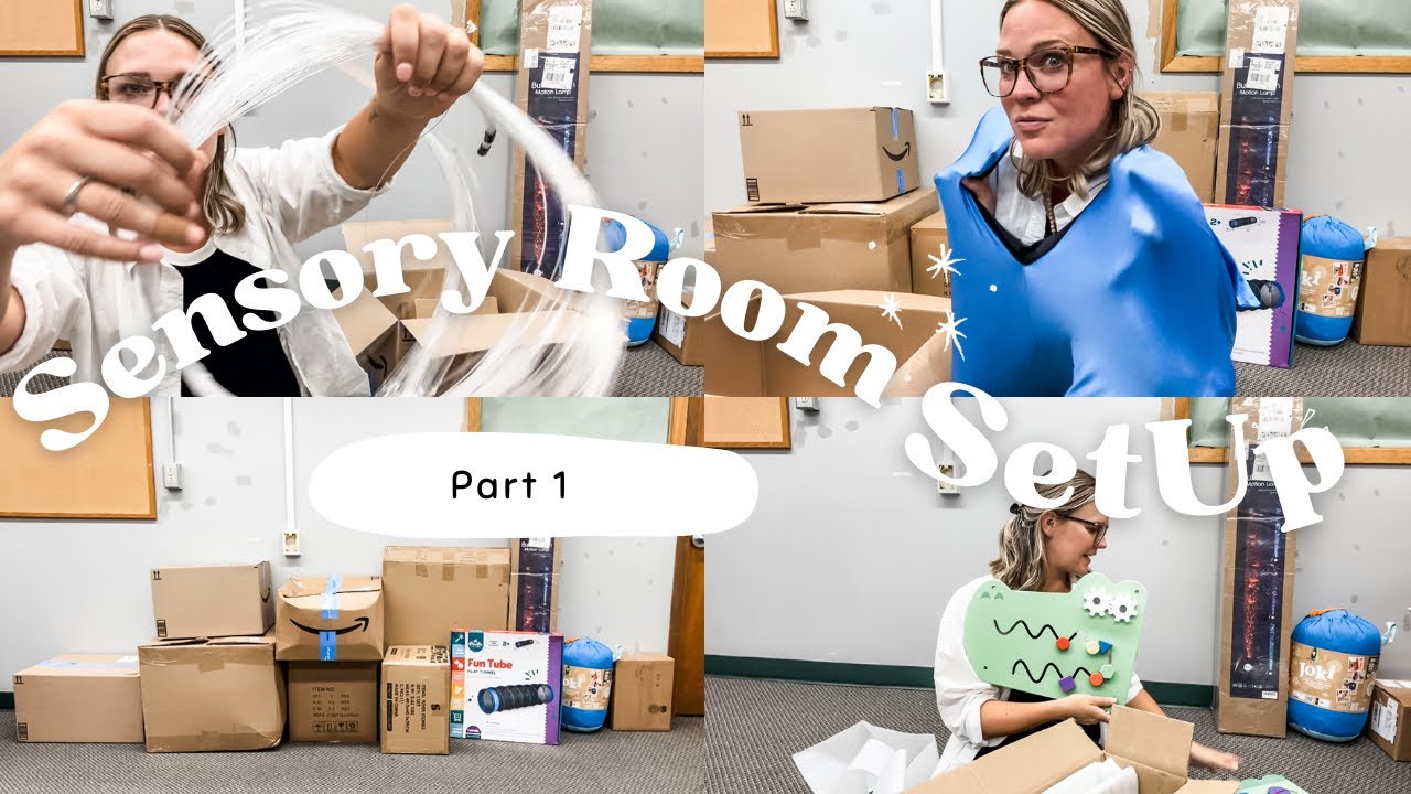 SENSORY ROOM SET UP PART 1 || special education classroom setup 2024