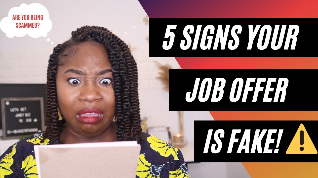 5 SIGNS YOUR JOB OFFER IS FAKE/SCAM ⚠️ || + Tips on what to look out for