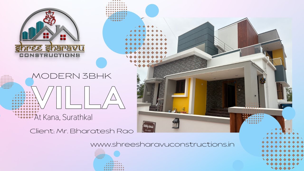 3BHK Modern Duplex Villa | SSC013 | Mangalore | #shreesharavuconstructions