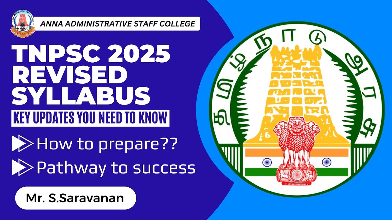 TNPSC 2025 Syllabus Changed! How to Prepare? 🏆 Pathway to Success | Let’s Talk with Mr. S. Saravanan