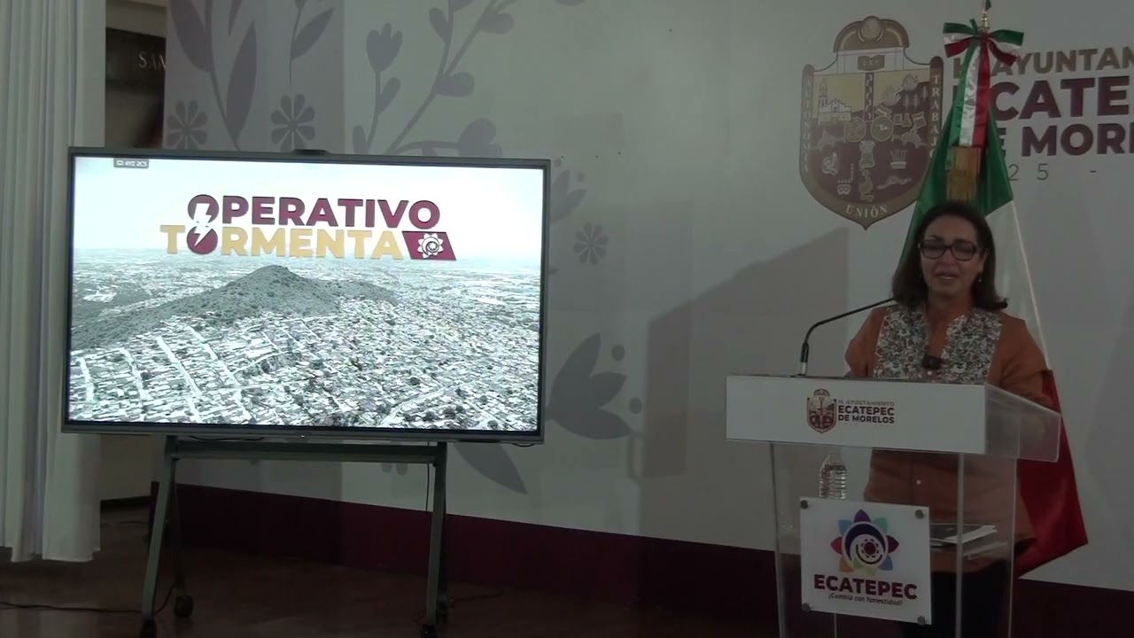 Conferencia de prensa Azucena Cisneros  Presidenta de Ecatepec