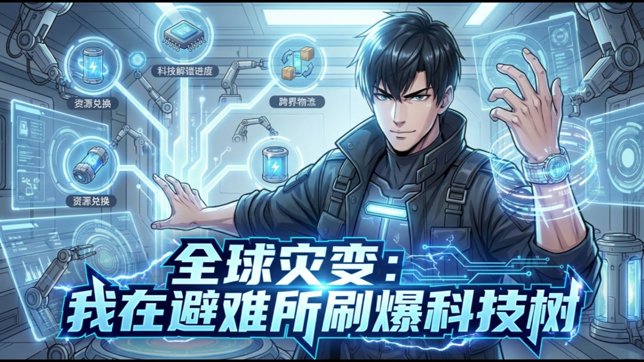 🔥強推【先發】《全球災變：我在避難所刷爆科技樹》EP1~95  我可以在現實和末世中自由通行？ ！ #都市#anime