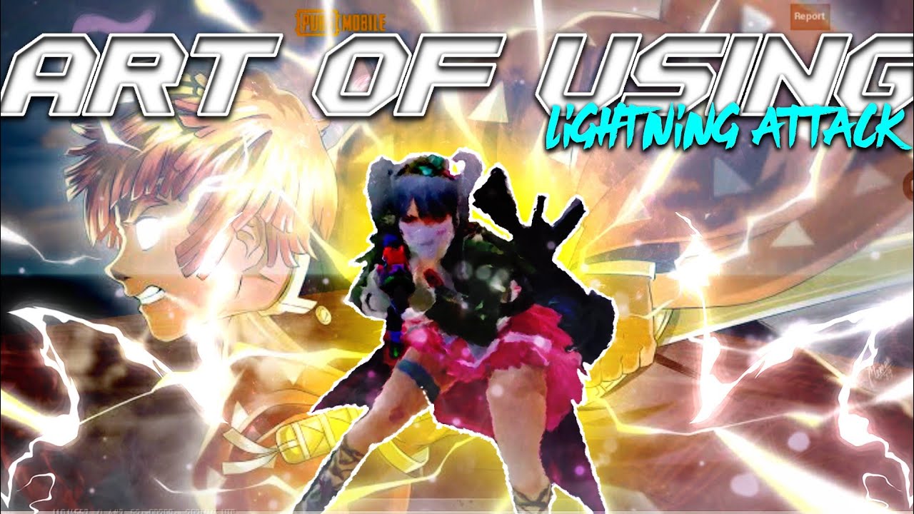 Art Of Using Lightning Attack ⚡| Pubg Mobile Anime Montage | SkyOP Gaming