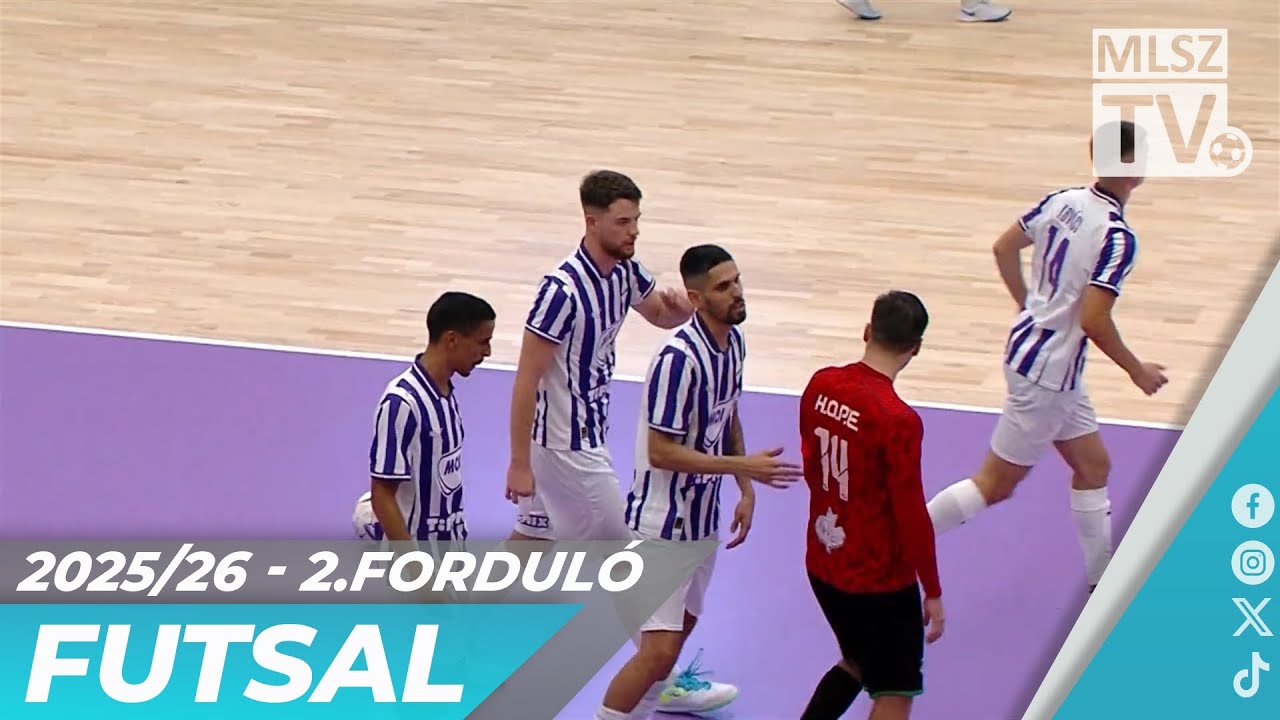 Újpest FC – H.O.P.E. Futsal | 7-1 | Férfi Futsal NB I | 2. forduló | MLSZTV