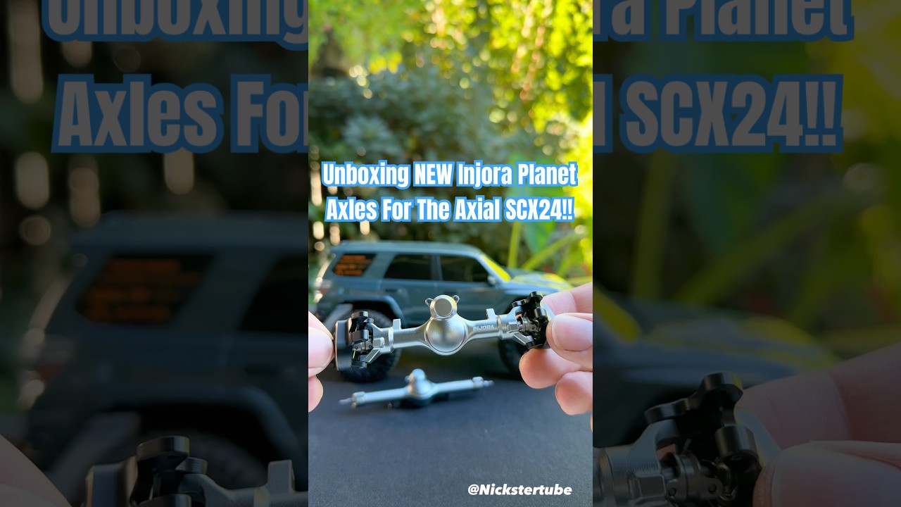 Unboxing NEW Injora Planet Axles For The Axial SCX24!!🪐 #rc #axial #scx24 #scx24mods #injora #rccar