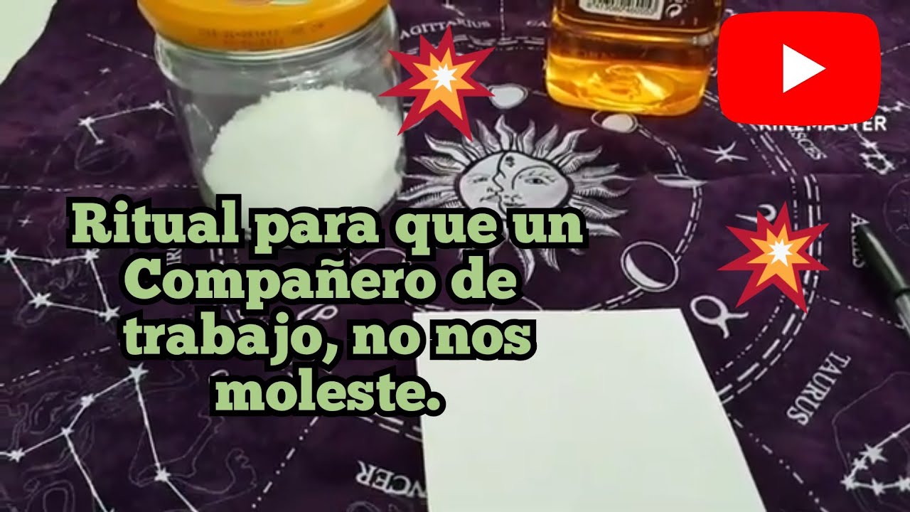 Ritual para que un compa&ntilde;ero de trabajo no nos moleste. #ritual#ritualcompa&ntilde;ero