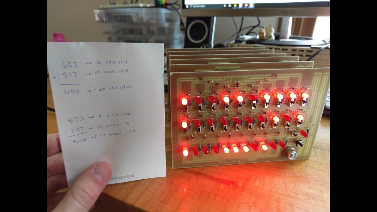 10-Bit Relay Adder