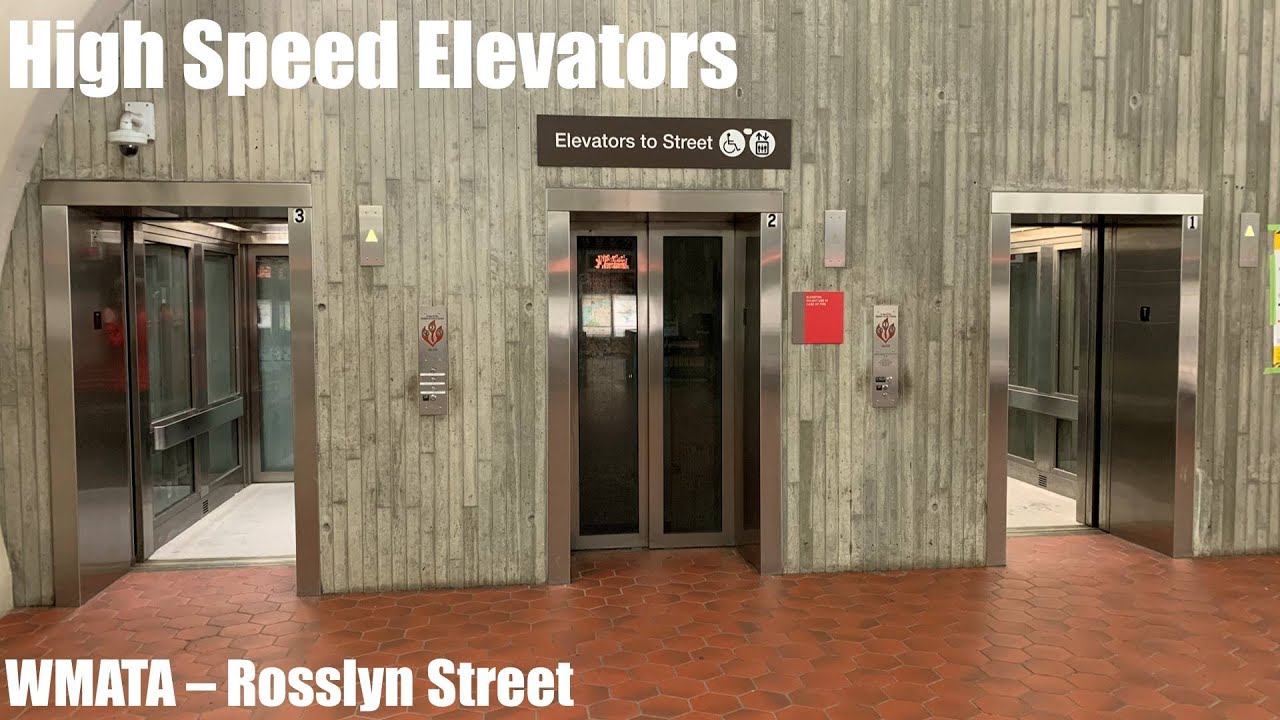 Awesome High Speed Elevators @ Rosslyn WMATA Station Street - Arlington, VA