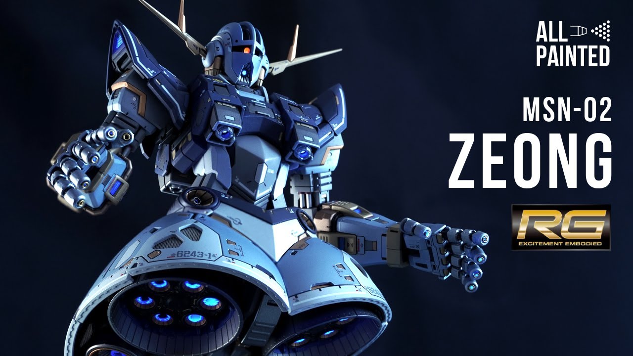 #020【ガンプラ全塗装】RG ZEONG（RG ジオング）