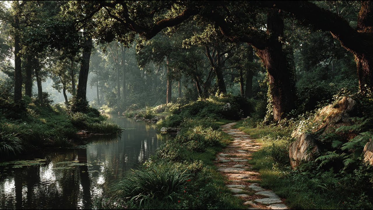 Eldergrove at the Water’s Edge | Medieval Fantasy Music & Animated Ambience