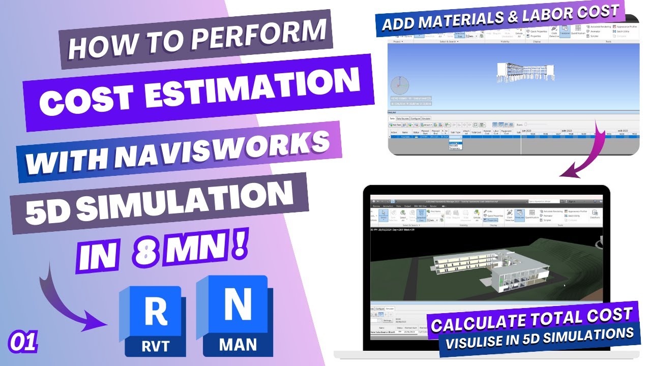 Учебное пособие по оценке стоимости с использованием Navisworks Manage 2023 | Инструмент Timeline...
