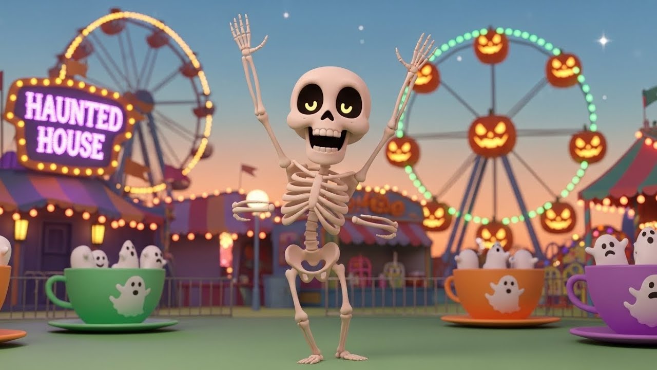 Танцующий скелет на ярмарке развлечений 💀🎡💃 | мультфильм для детей и весёлые приключения