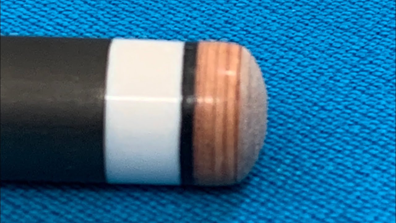 Kamui Original Soft Tan tip installation on Cuetec Cynergy carbon fiber shaft
