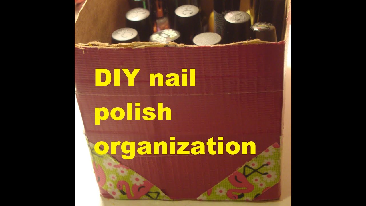 nail polish organization DIY