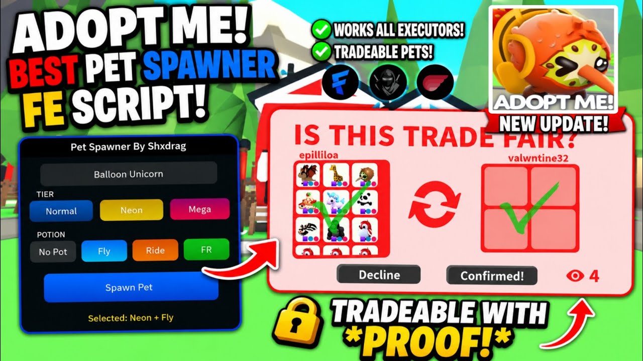 ADOPT ME SCRIPT  [TRADEABLE 🔥] OP PET SPAWNER! SPAWN NEW PETS INSTANTLY (LATEST UPDATE) PASTEBIN