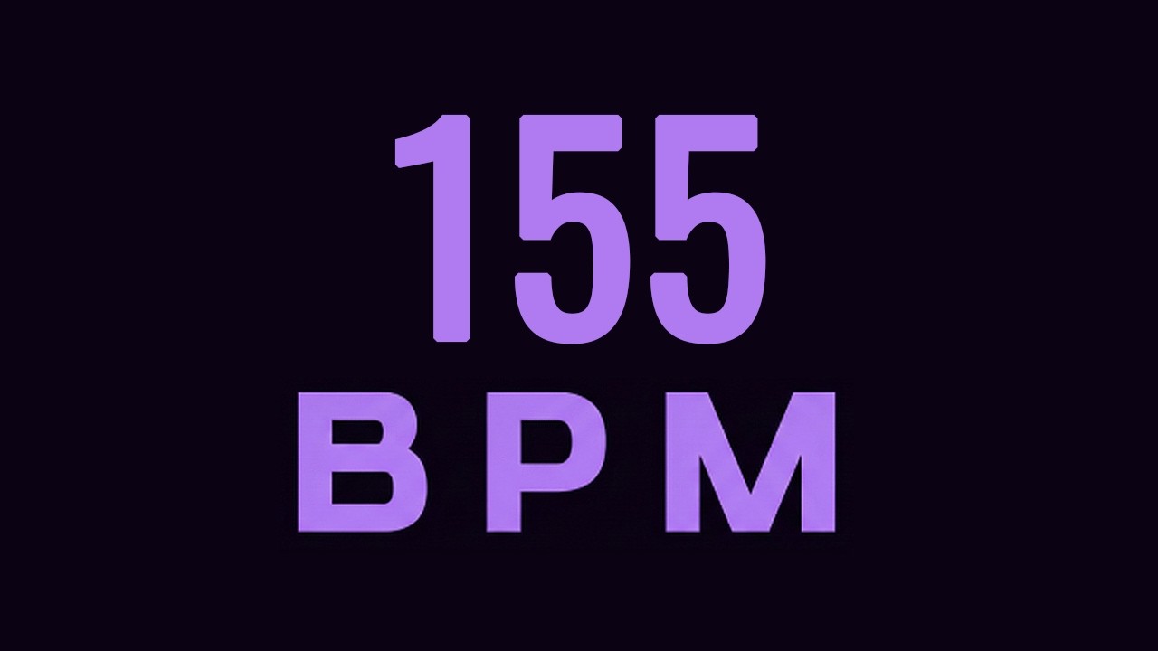 155 BPM Metronome for Drums, Guitar & Percussion | Ultra Clear