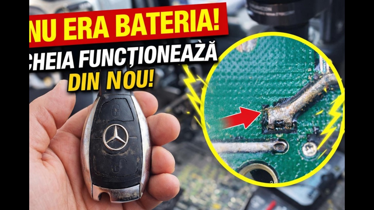 TUTORIAL COMPLET: Cum să repari așa-numita cheie „Chrome” (Smart Key) de la Mercedes-Benz.