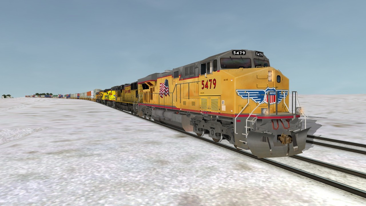 ORTS: High Speed UP C45ACCTE #5479 EB ZBRG2B-01 At Luzerne, IA
