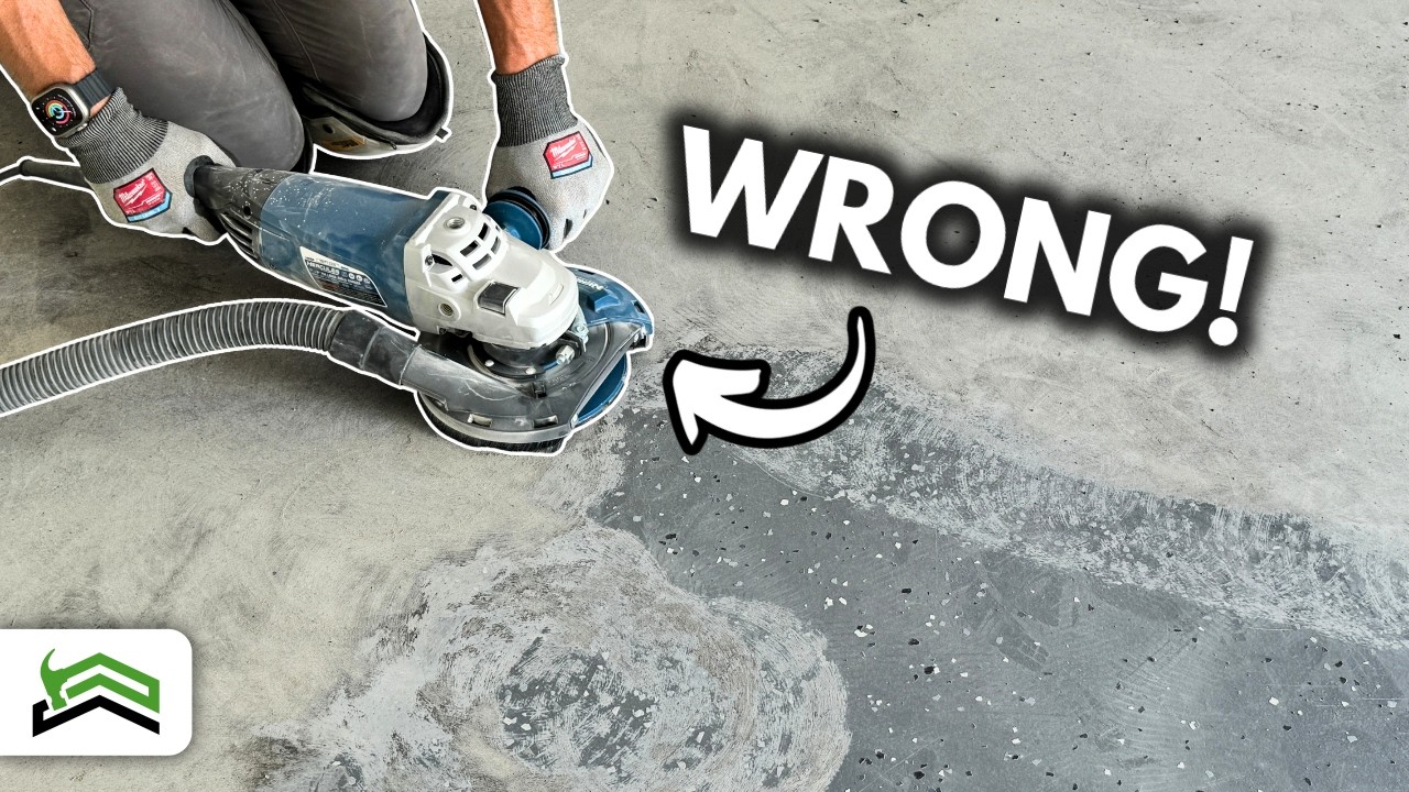 Garage Epoxy Floor Prep - DIY Concrete Grinding