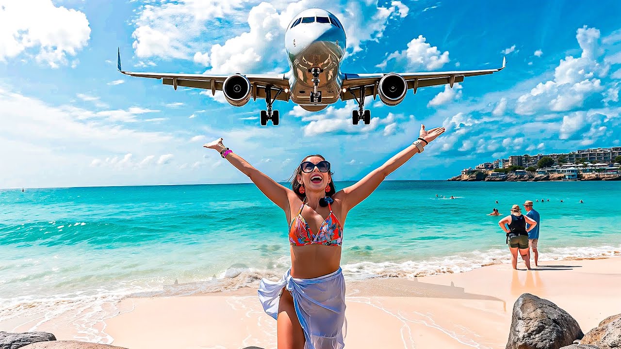 La playa más peligrosa del Caribe | Maho Beach, St. Maarten
