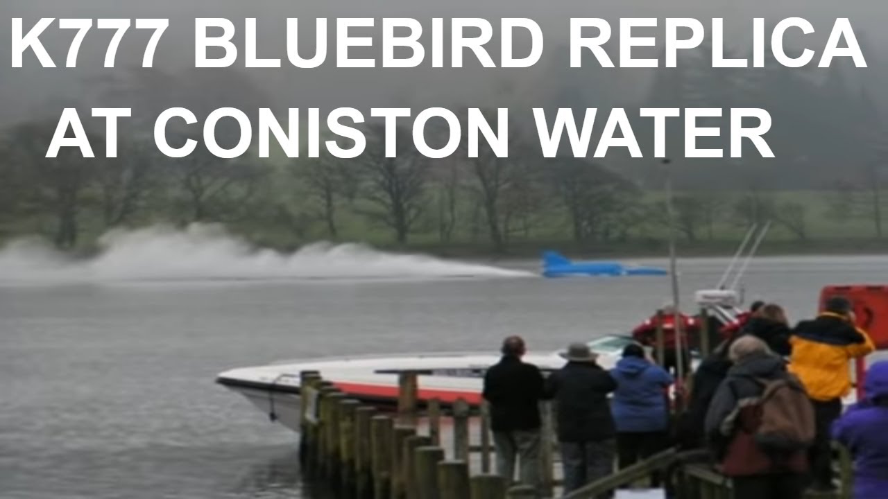 Bluebird K7 replica Silverbird K777 at Coniston power boat Records Week 2011