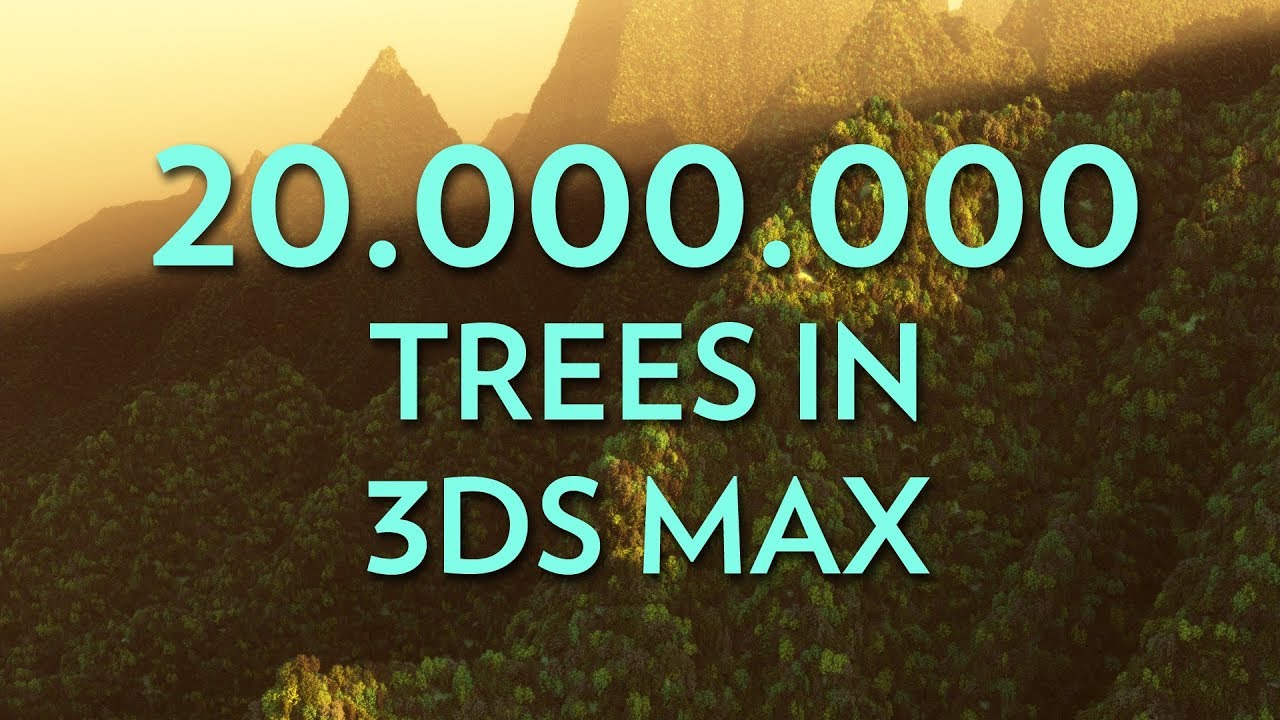 Визуальный художник создал 20 миллионов деревьев в 3ds Max.
