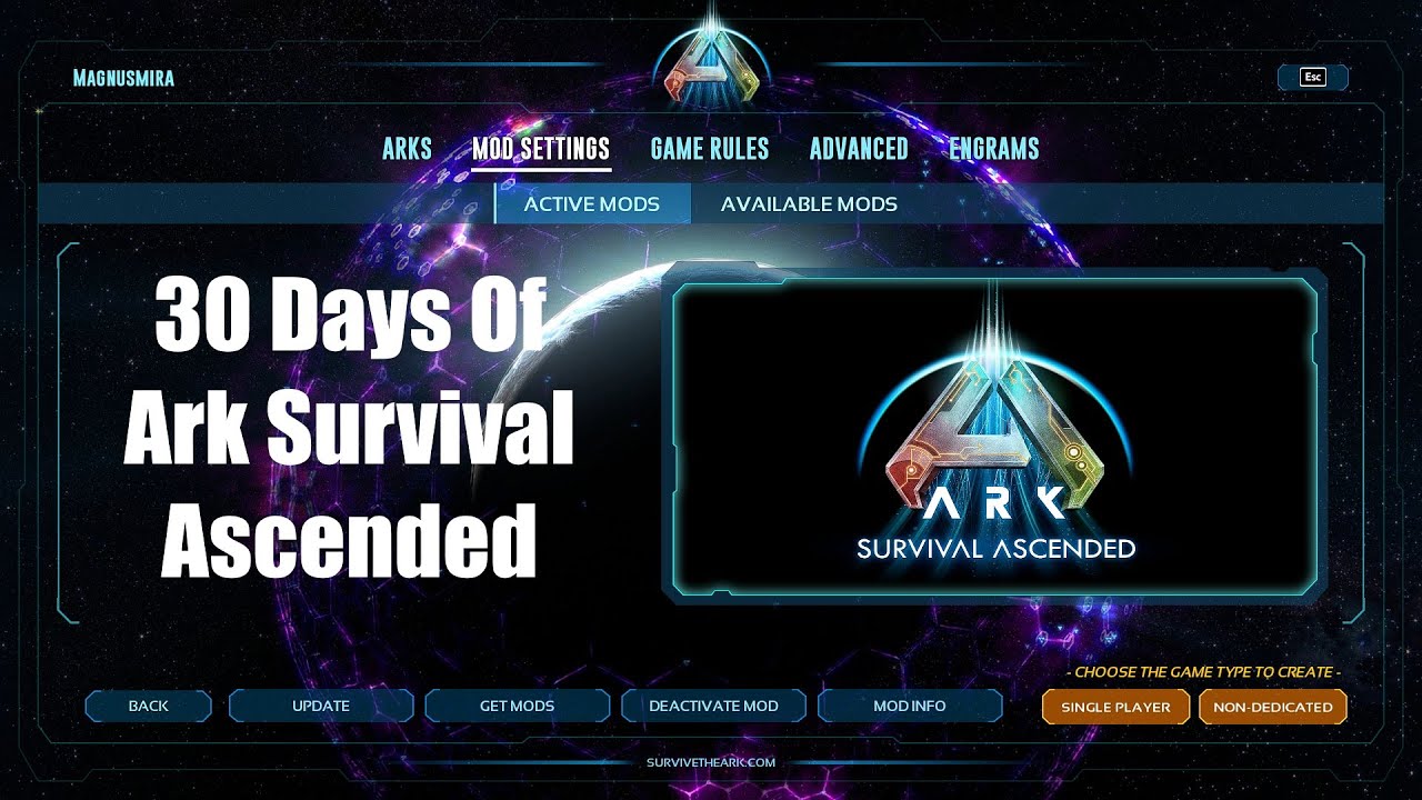 Let's Try Ark Survival Ascended For May 2025!  EP:01  Magzie Character Creation & First Day!