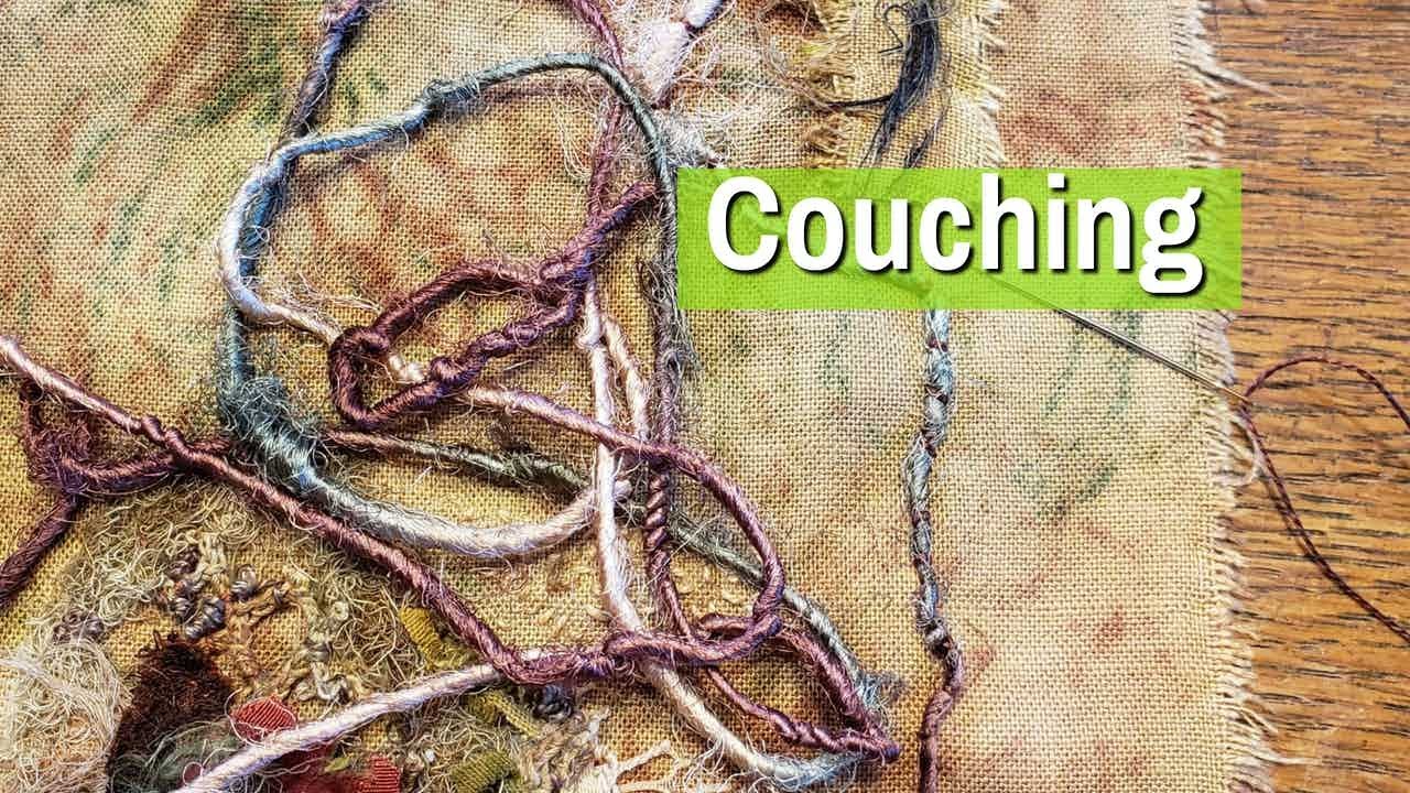 Couching Fiber | Free-form Textile Art for Beginners 2