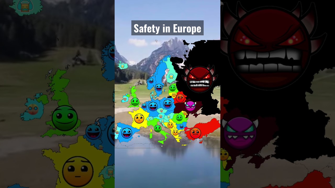 Safety in europe #education #shorts #countries #europe #geography #safety