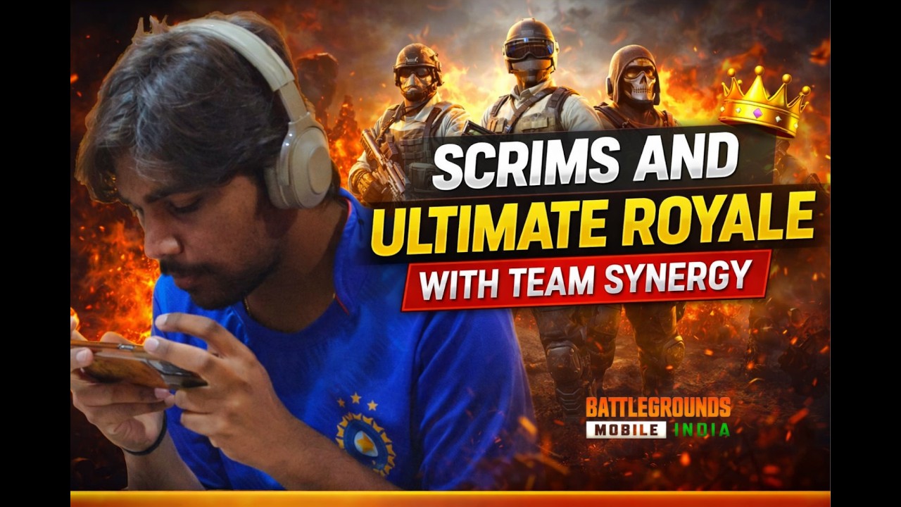 SCRIMS AND ULTIMATE ROYALE WITH TEAM SYNERGY  | BGMI