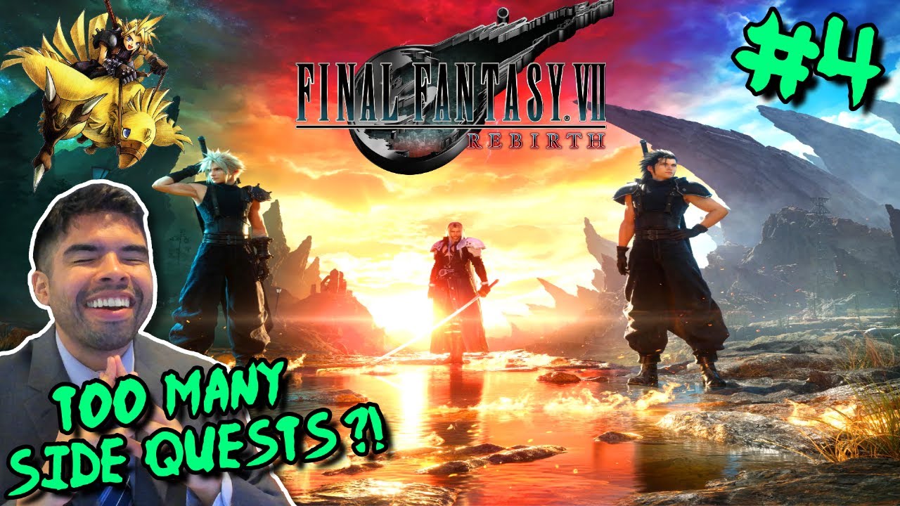 TOO MANY SIDE QUESTS!! Final Fantasy VII: Rebirth Lets Play! | FIRST TIME PLAYTHROUGH!!