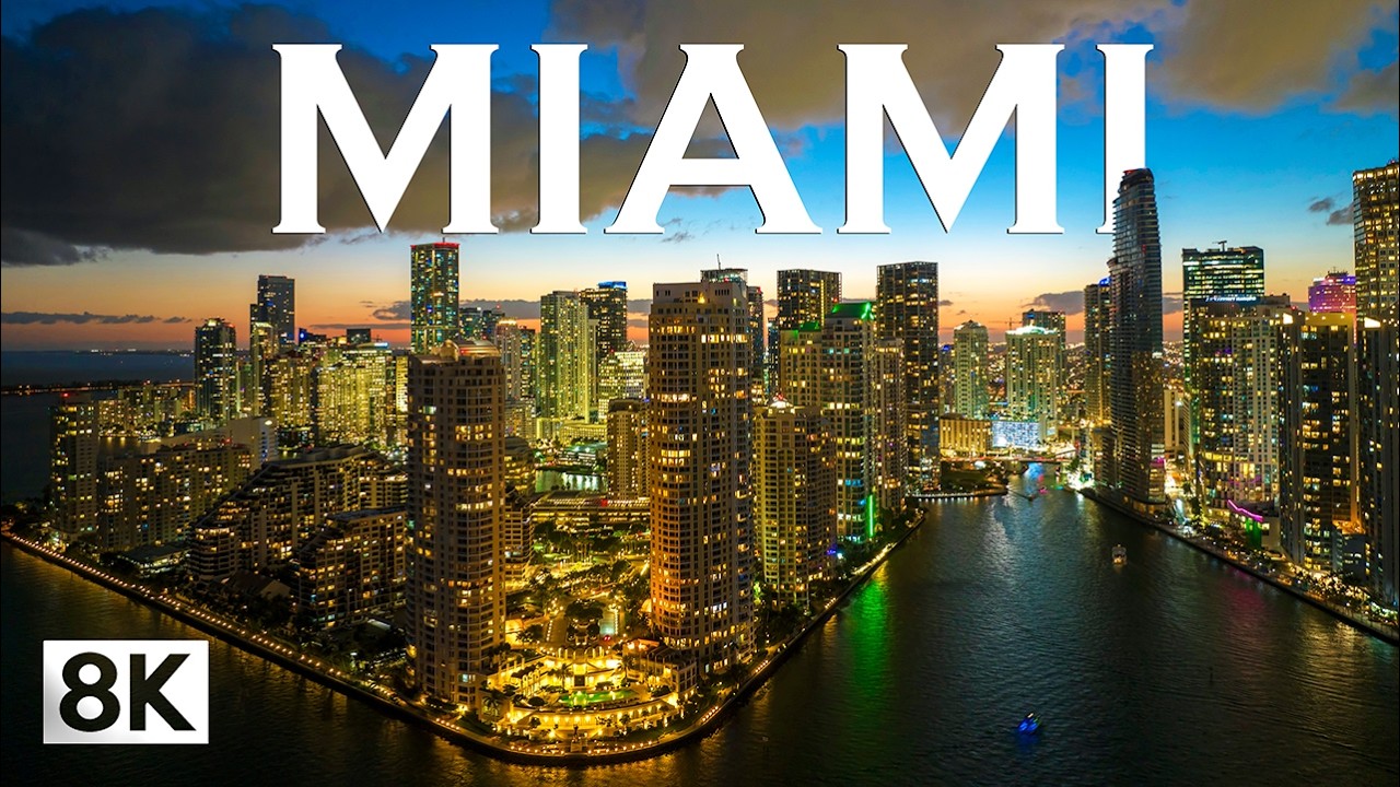 Miami 8K ULTRA HD 60FPS &ndash; The Magic City || Florida USA 8K Video