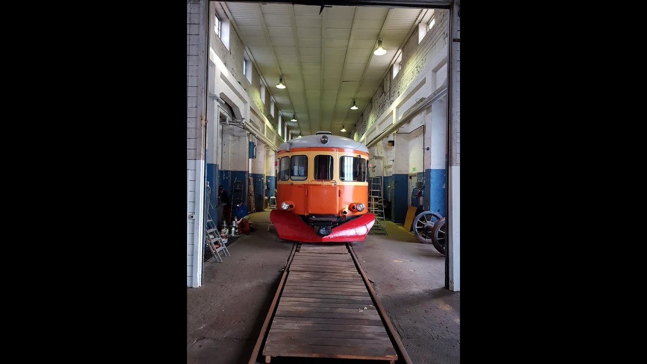 ENJ resa med rälsbuss 1151, Krylbo - Engelsberg