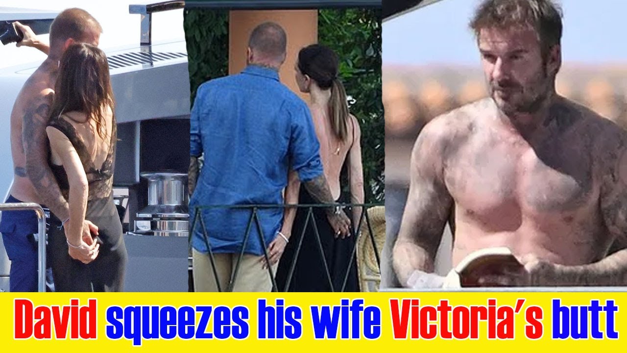 David Beckham grabs Victoria's butt during family yacht vacation amid height of discord