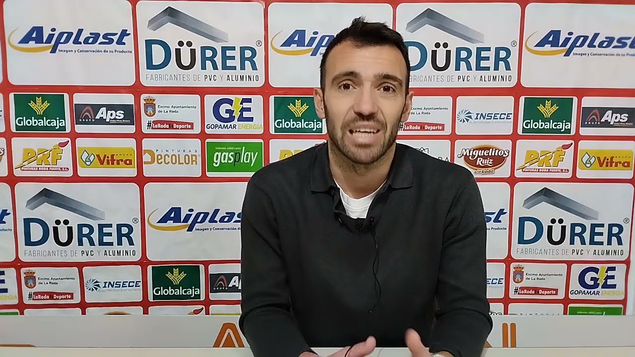Rueda de prensa Nacho Gómez entrenador de La Roda CF 