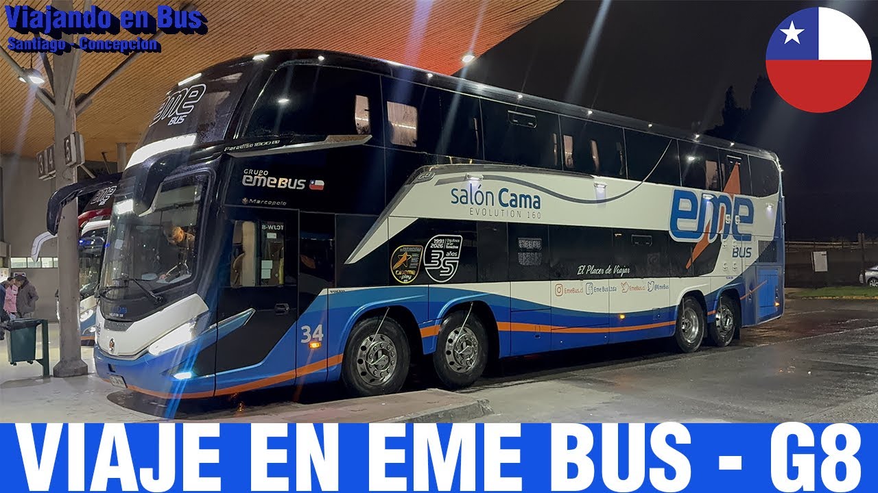 Viajando en Bus | Viaje en Eme Bus Santiago - Concepci&oacute;n (Salon Semicama) 