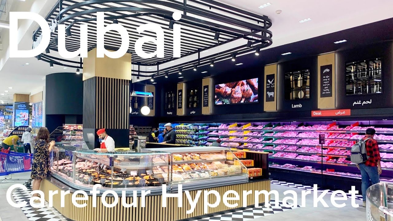 Dubai |4K| Carrefour Hypermarket & Emirates Mall Walking Tour 🇦🇪 2025