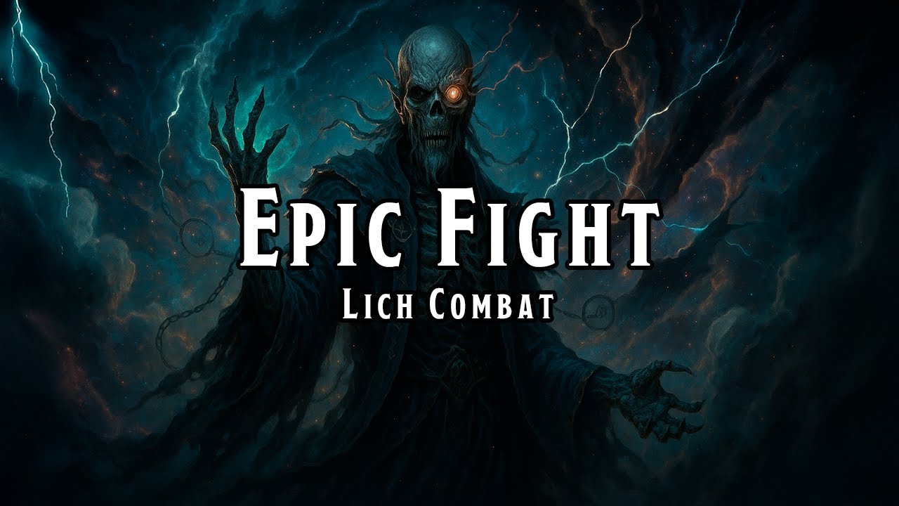 Epic Fight: Lich Combat | D&D/TTRPG Battle/Combat/Fight Music | 1 Hour | Copyright free