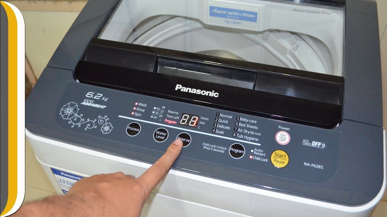 Panasonic NA-F62B5HRB Fully-automatic Washing Machine REVIEW/DEMO