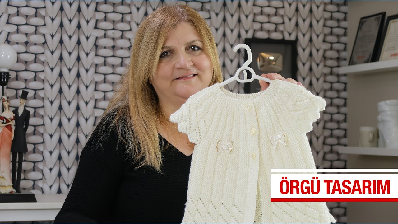 Çok istenen enine klasik ajurlu bebek yeleği