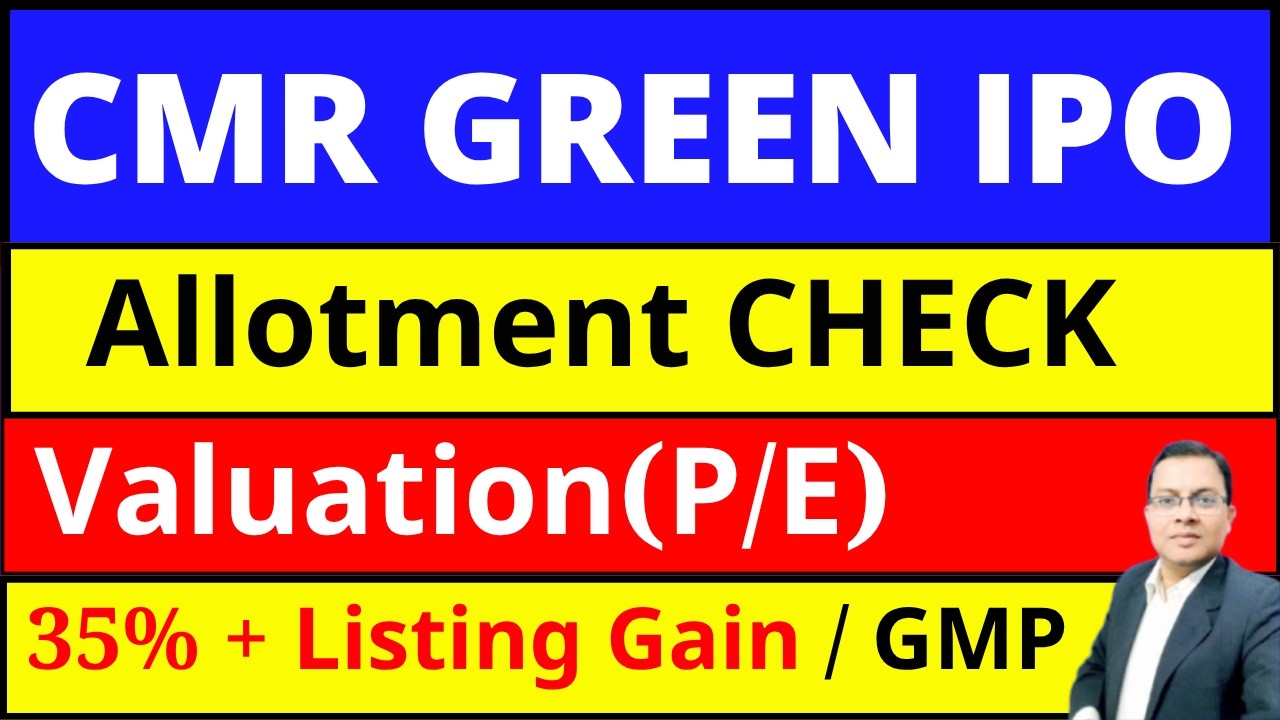 CMR Green Technologies IPO Allotment I CMR Green IPO GMP I CMR Green IPO listing gain I CMR Green