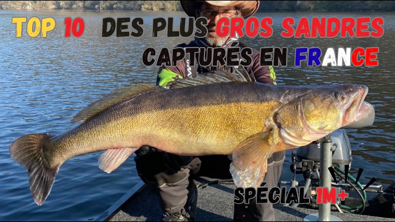 Top 10 des plus gros sandres capturés en France – Des poisson trophées, spécial 100 cm + 🎣