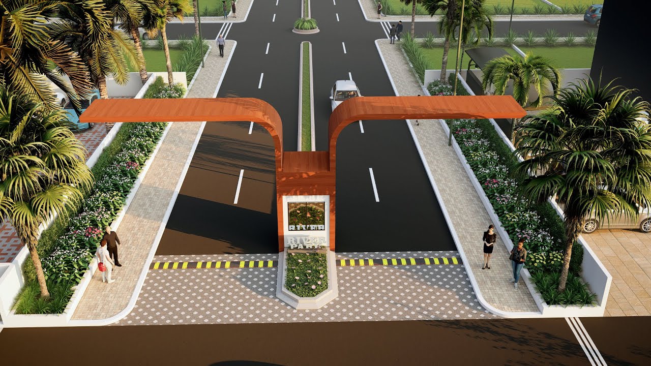 3D Residential Plot & Walkthrough | River Park