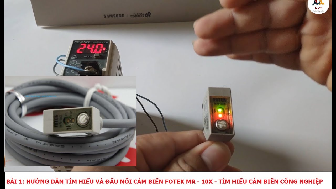 Cảm Biến Quang|| Photo Sensor - Đấu nối Cảm biến quang Fotek MR-30X ||S#1