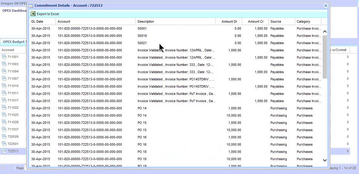 opex dashboard demo